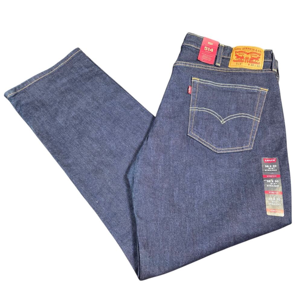 Levi's 514 Men's‎ Straight Jeans 3 Way Stretch Size 36x30 Brand New
